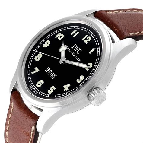 IWC Mark XV Spitfire Black Dial Limited Edition Mens Watch .